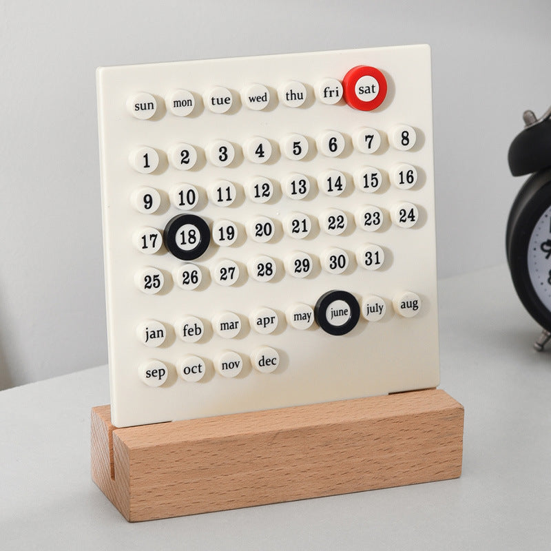 Calendrier Perpétuel Fait Main Diy Ferring Décoration de Bureau