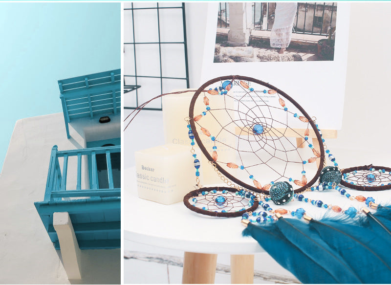 Attrape-rêves Attrape-rêves Carillon éolien Pendentif Fait main Cadeau Artisanat Étudiant