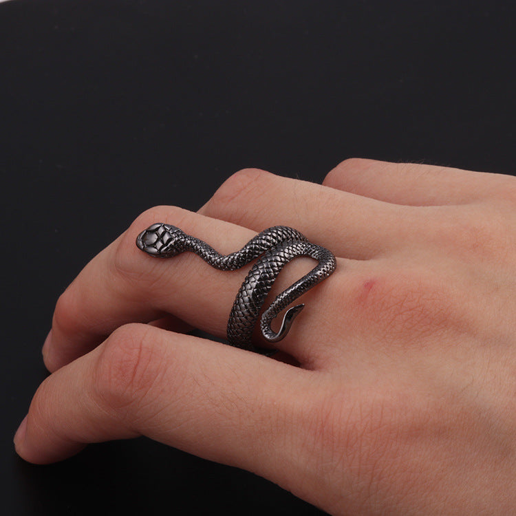 Bague Serpent – Bijou Punk en forme de serpent