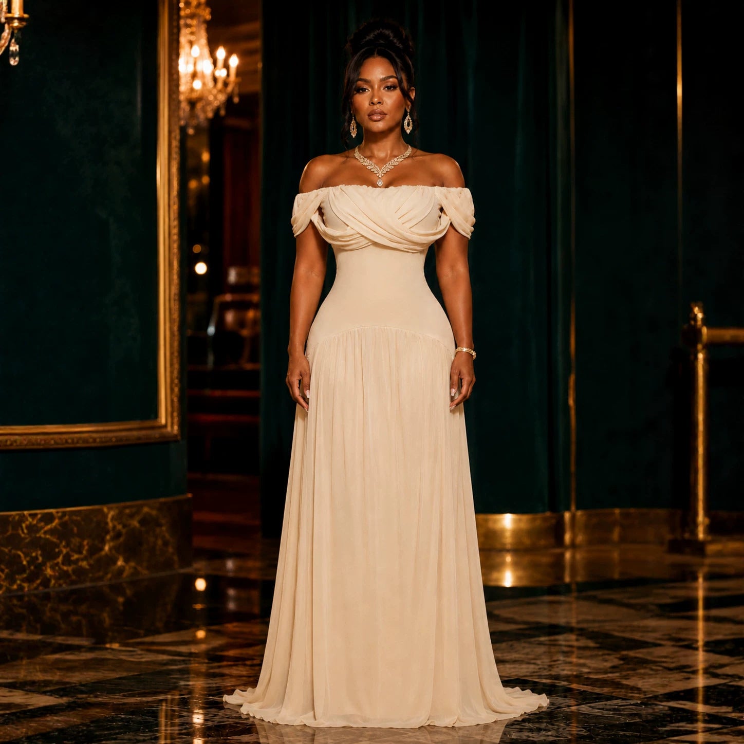 Robe sans manches amincissante et flatteuse pour toutes les silhouettes, élégante
