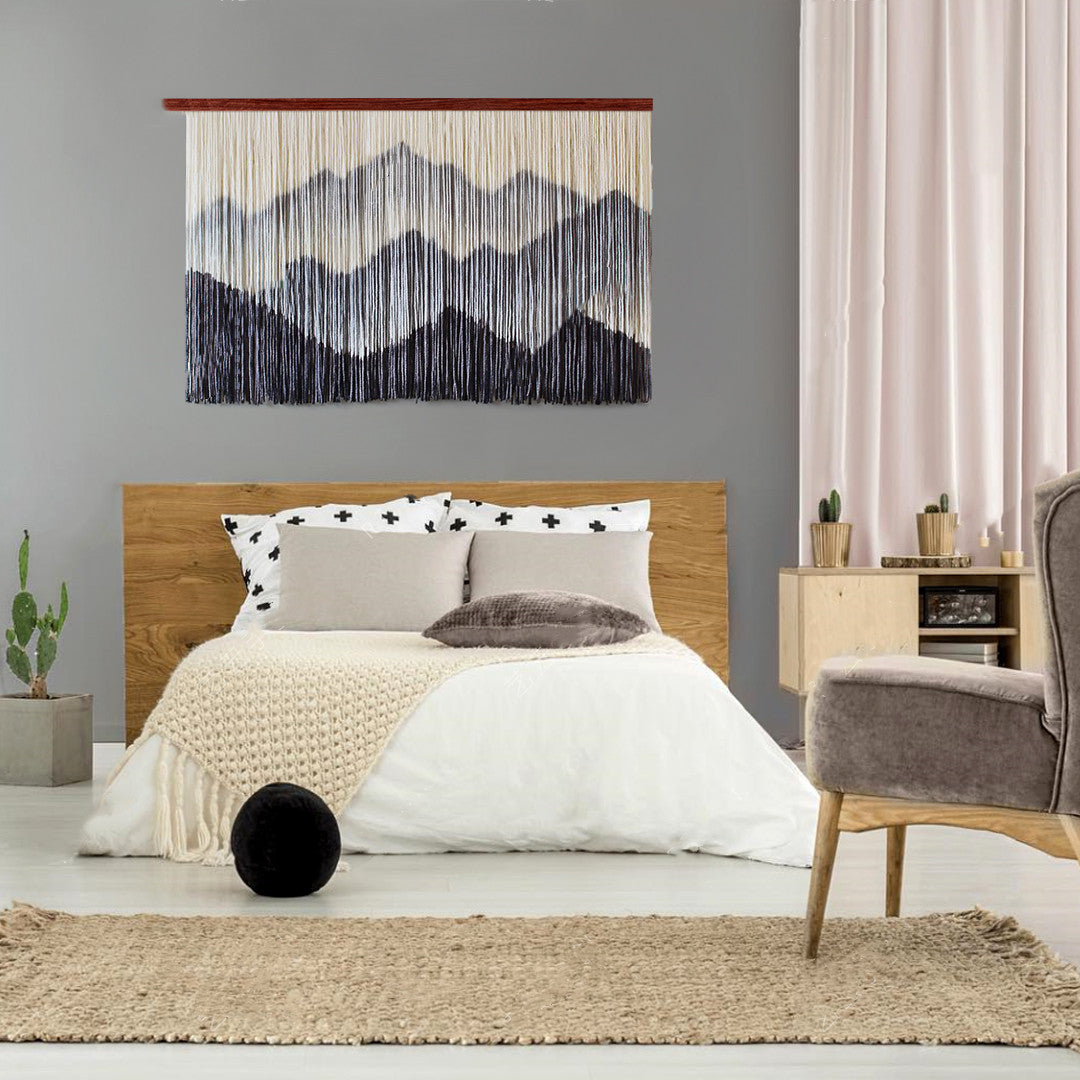 Tapisserie de salon teinte à la main bohémienne