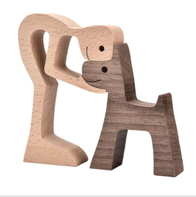 Ornement de Bureau en Bois Nordic Decoration