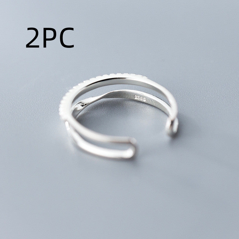 Bijou de main torsadé à double rangée, réglable