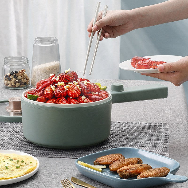 Casserole Électrique Multifonction 600W Portable pour Cuisine et Dortoir
