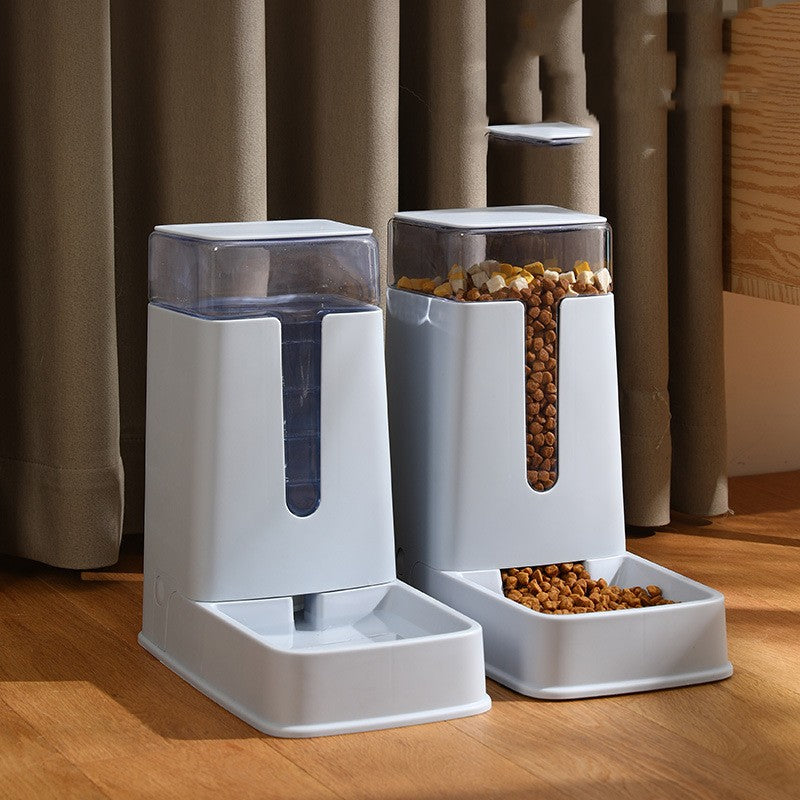 Distributeur Automatique Double Gamelle pour Eau et Nourriture pour Animaux