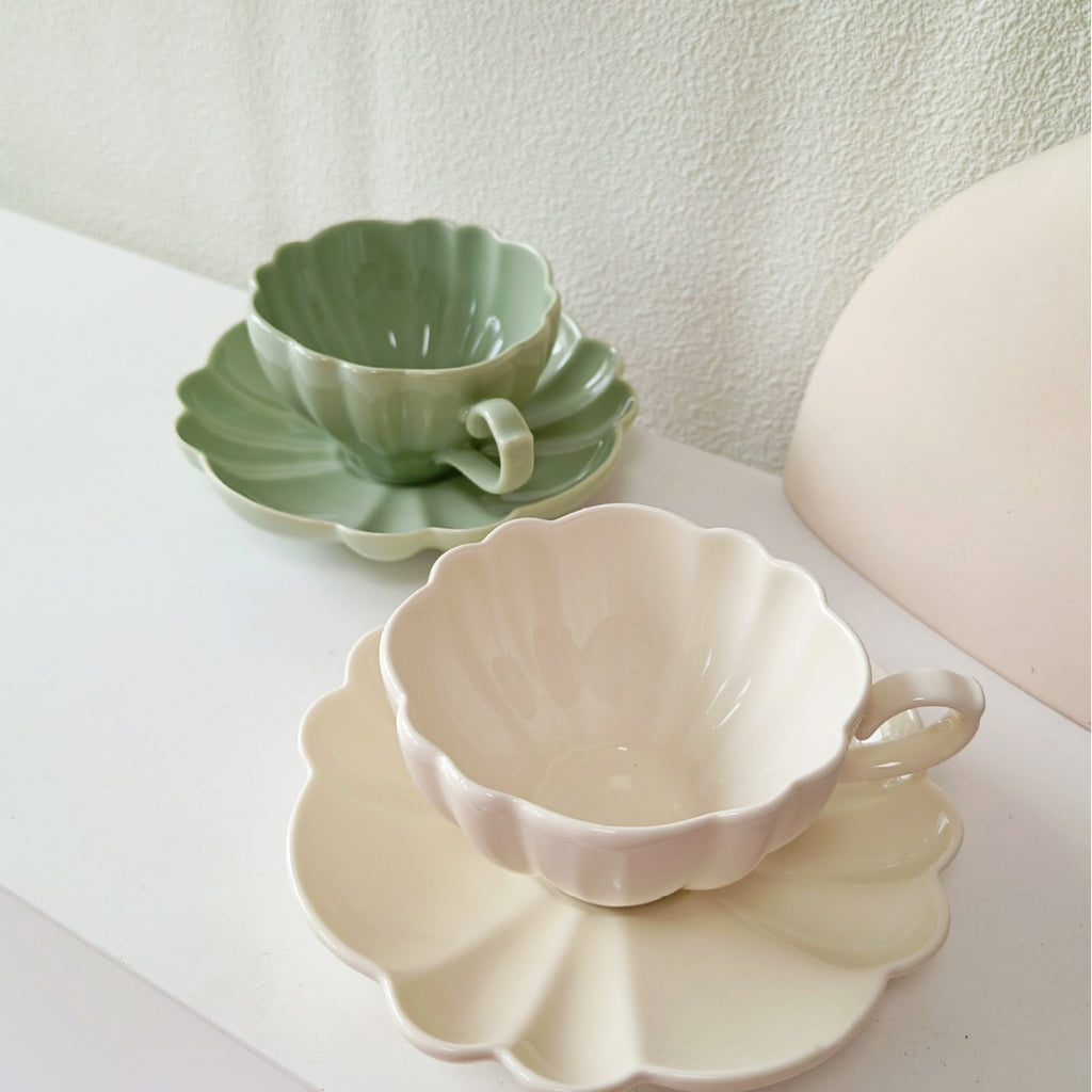 Ensemble de Café Domestique en Céramique Vintage