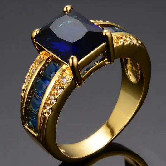 Bague en cuivre plaqué palladium blanc K+, parfaite pour la natation, élégance et confort