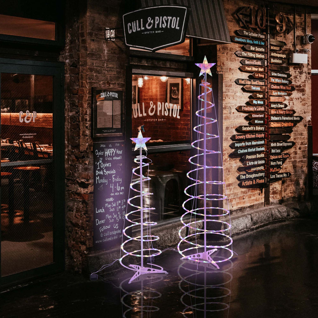 Nouvelle Lampe Spirale LED Arbre de Noël Décoratif Intérieur et Extérieur