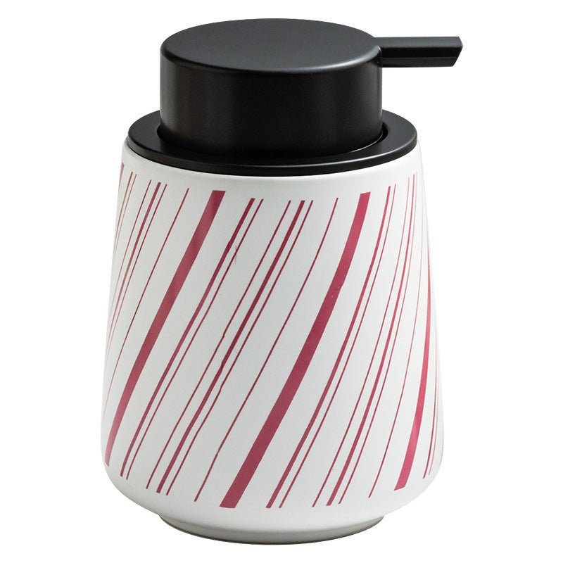 Bouteille en céramique mousse étincelante simple avec blocage de couleur moderne