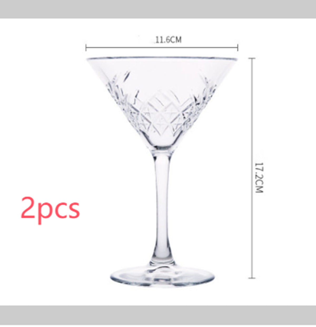 Verre à Champagne Large Ouverture Sculpté de Style Européen