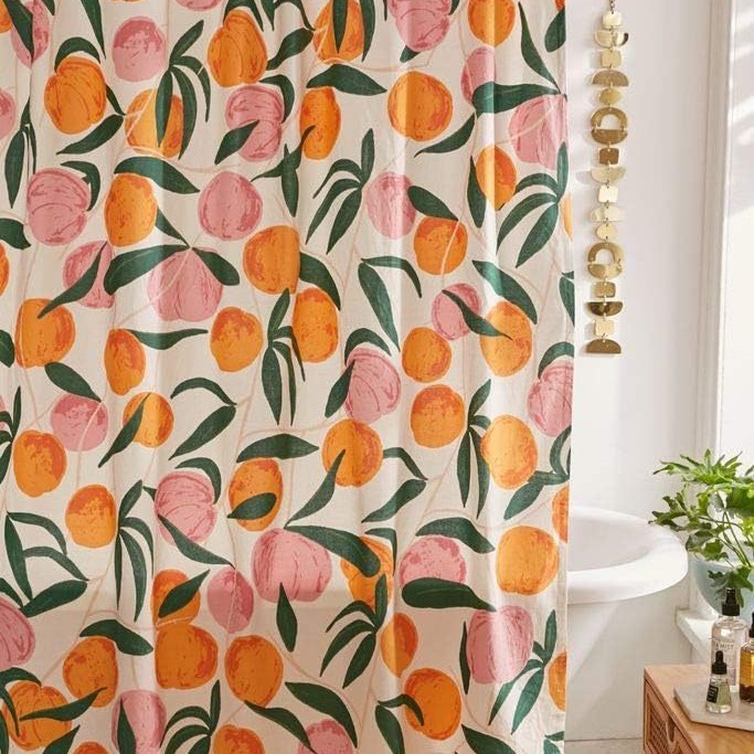 Rideau de douche coloré naturel, transparent et imperméable 90 x 180 cm
