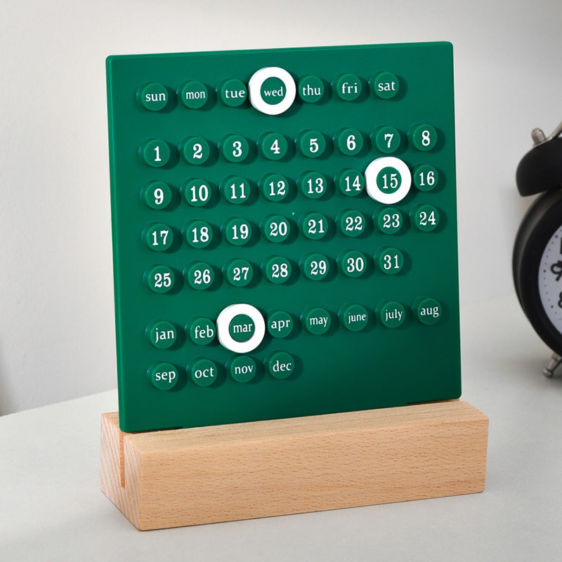 Calendrier Perpétuel Fait Main Diy Ferring Décoration de Bureau