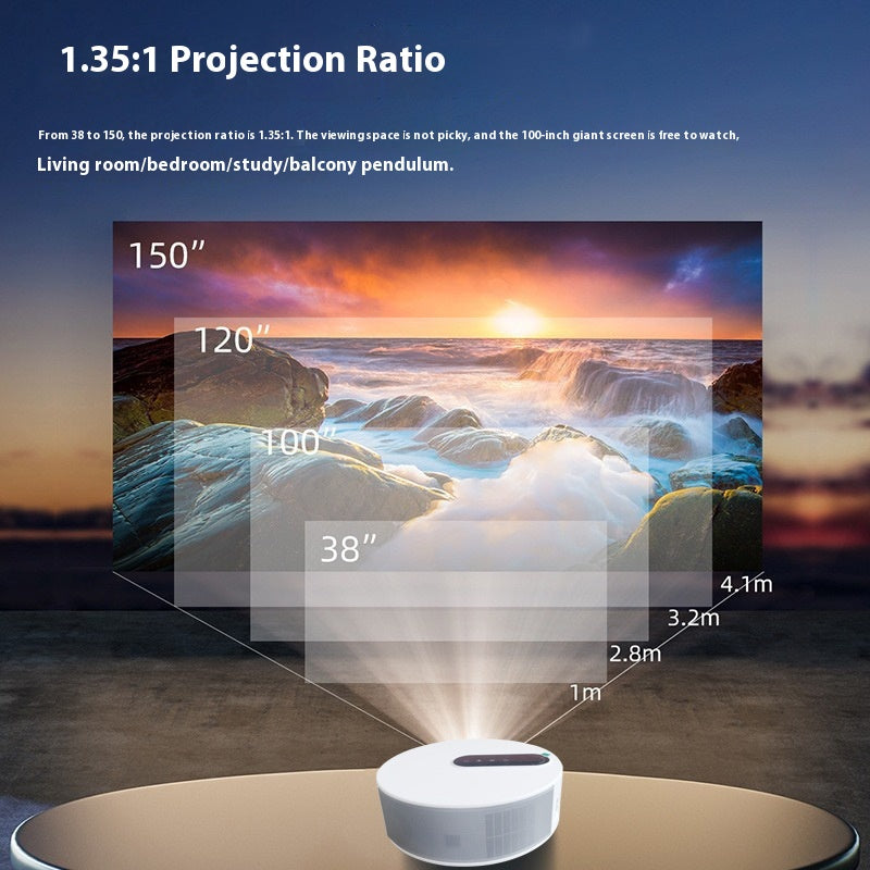 Projecteur HD de théâtre à domicile Intelligent pour chambre avec résolution 720p
