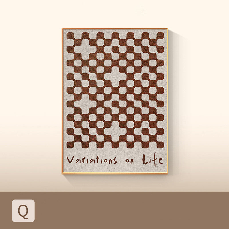 Affiche Géométrique Colorée Minimaliste Impression sur Toile