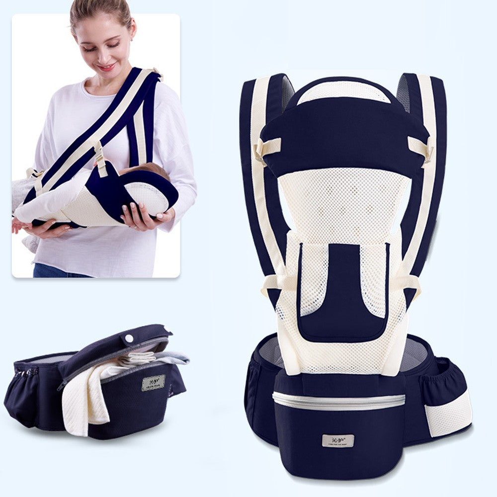 Porte-bébé multifonction avec tabouret de taille respirant pour nouveau-nés
