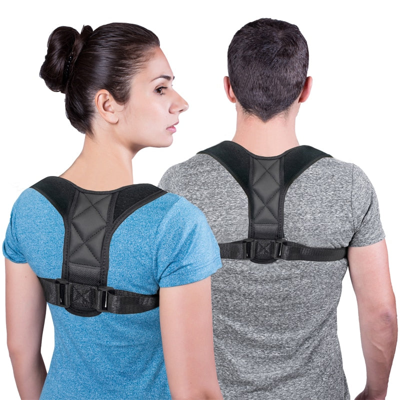 Correcteur de Posture Médical Claviculaire avec Sangle de Correction Lombaire
