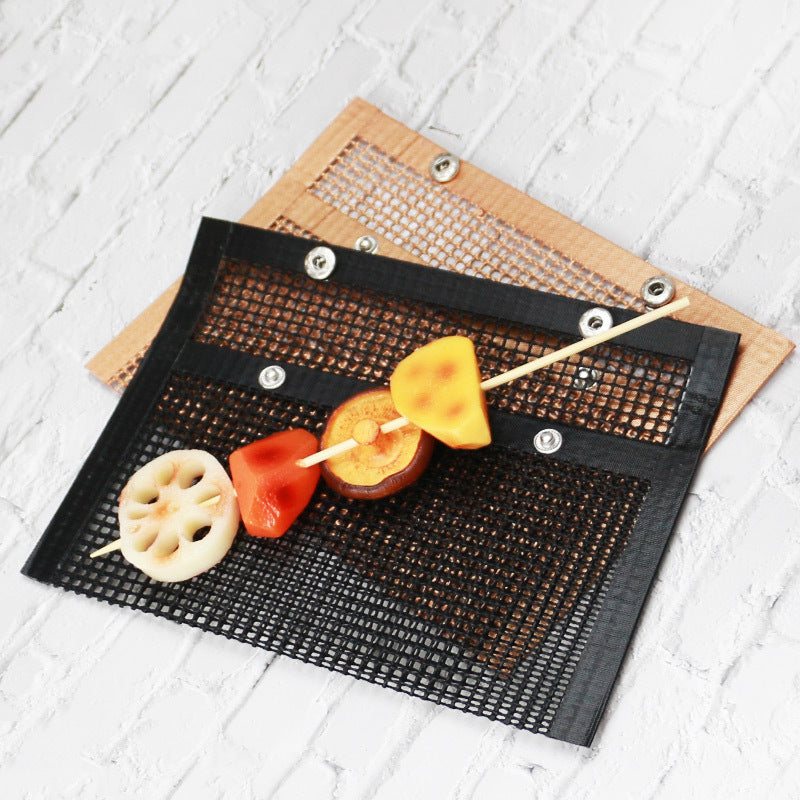 Sac à Grille Antiadhésif pour Barbecue, Résistant à Haute Température, Réutilisable