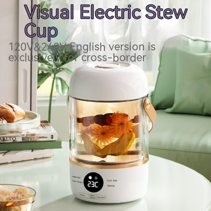 110V220V Smart Electric Stew Cooker Personal Portable Electric Stew Pot - IVOIRART.COM