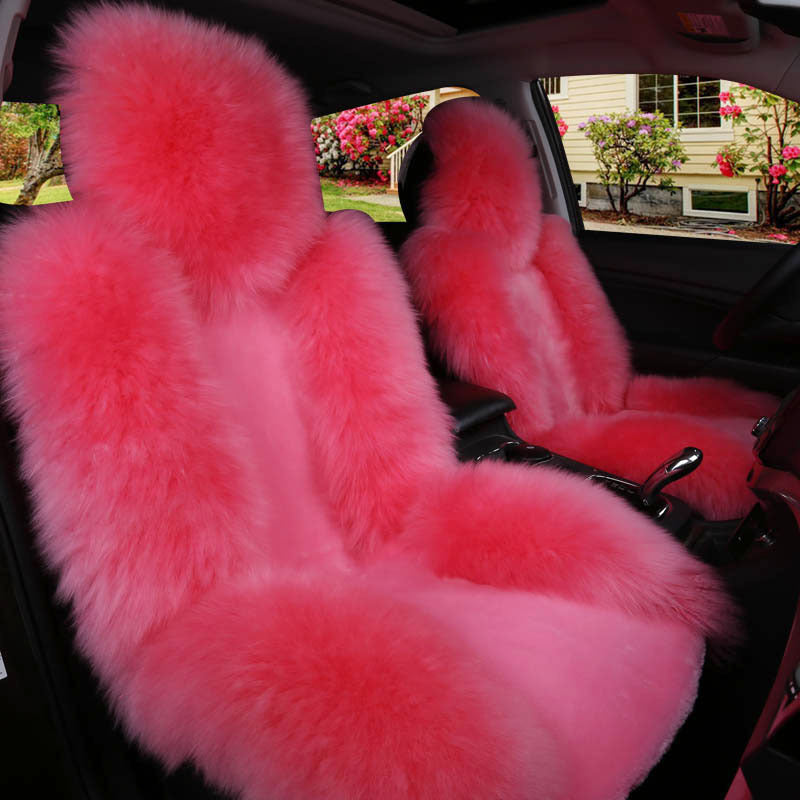 Coussin de siège auto hiver doux en laine et cachemire pour confort individuel