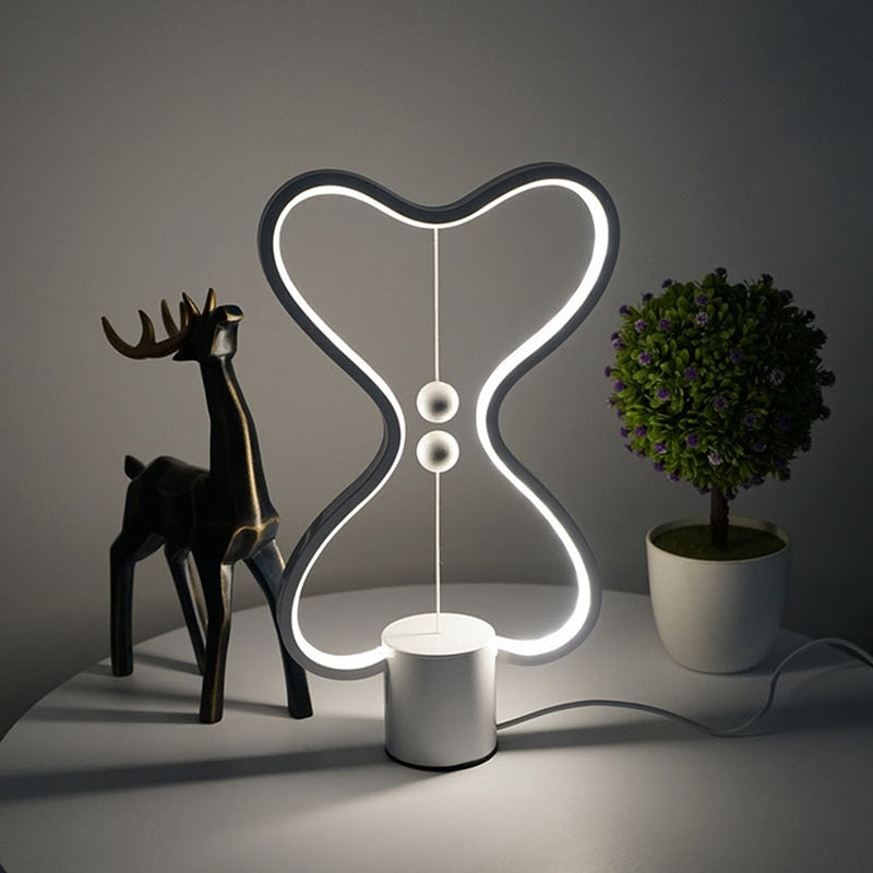 Lampe d'équilibre LED 7 couleurs à alimentation USB pour bureau et chambre
