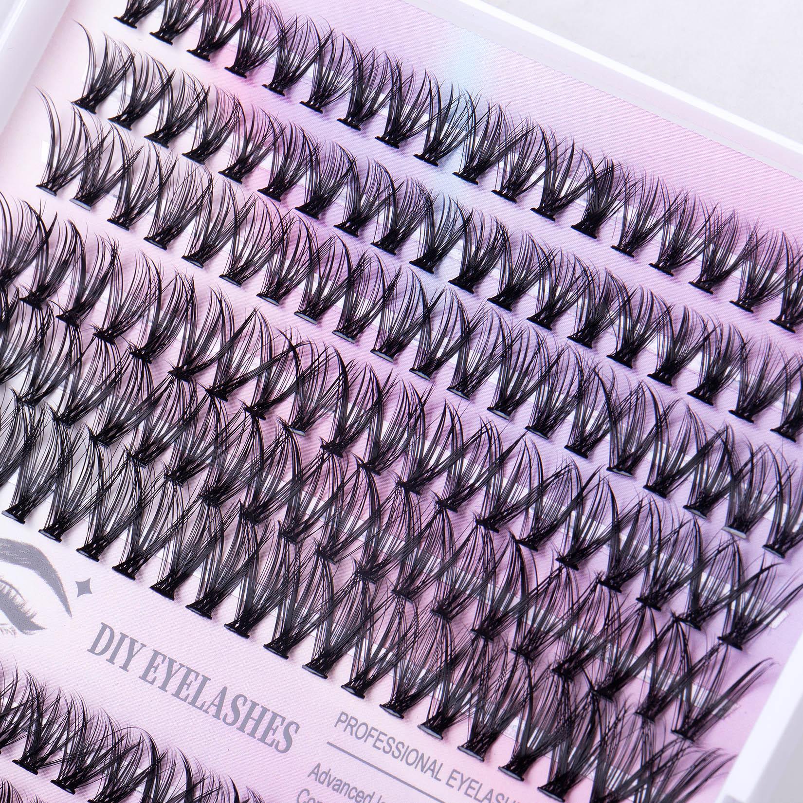 12 Rangées de 30D Plus 40D Groupes de 240 Cils Segmentés - IVOIRART.COM