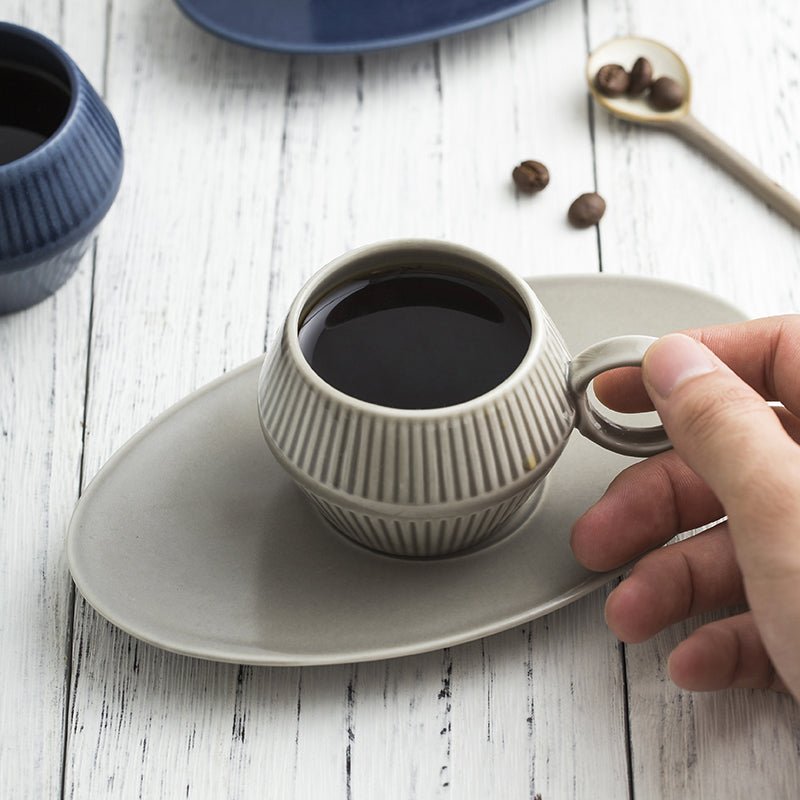 120Ml Small Coffee Cup Espresso Cup Small Mini Nordic Coffee Cup Ceramic - IVOIRART.COM