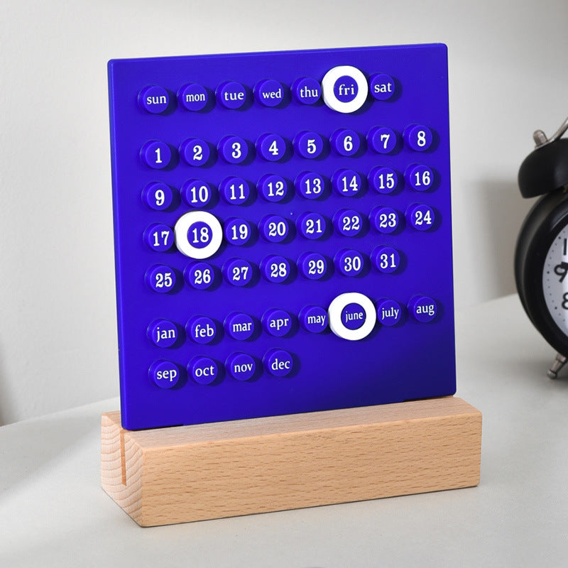 Calendrier Perpétuel Fait Main Diy Ferring Décoration de Bureau