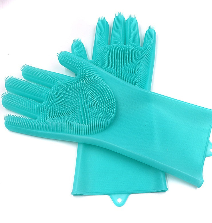 Gants de Nettoyage résistants à la chaleur en Silicone anti-dérapants et polyvalents