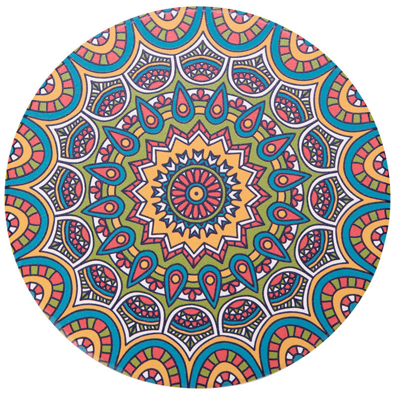 Sous-verre absorbant en céramique Mandala fleur