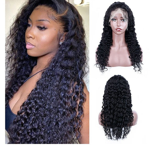 13x4 Lace Front Human Hair Wig perruque 13x4 180% densité cheveux naturels luxe! - IVOIRART.COM