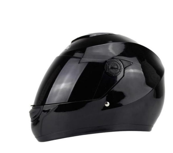 Casque intégral électrique pour moto et voiture, batterie intégrée, hiver, anti-buée, protection complète