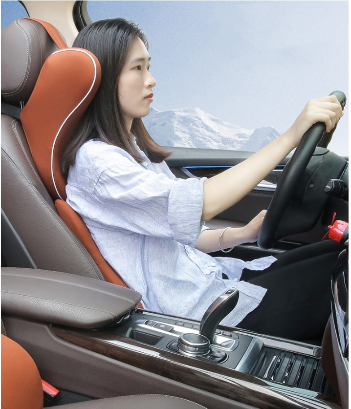 Appui-tête de voiture confortable avec coussin mémoire de forme et soutien lombaire 3D respirant