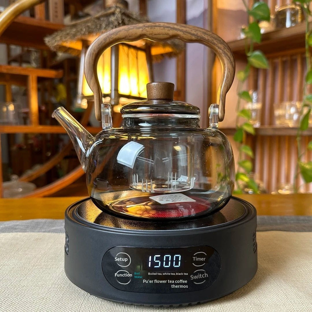 1500W Smart Home Mini Teapot With Mini Electric Ceramic Stove - IVOIRART.COM