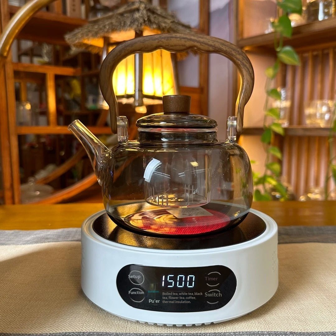 1500W Smart Home Mini Teapot With Mini Electric Ceramic Stove - IVOIRART.COM