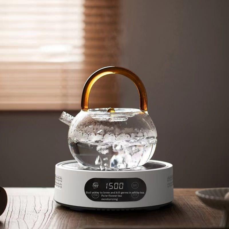 1500W Smart Home Mini Teapot With Mini Electric Ceramic Stove - IVOIRART.COM