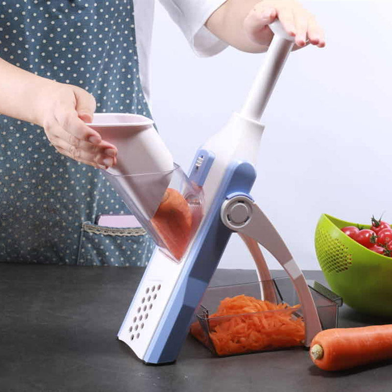Coupe-légumes multifonction 5-en-1 pour cuisine, pratique et polyvalent