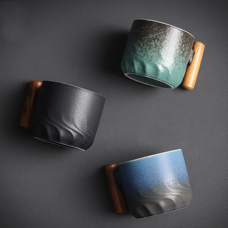 Service à thé kung-fu en poterie rugueuse en céramique pour la maison