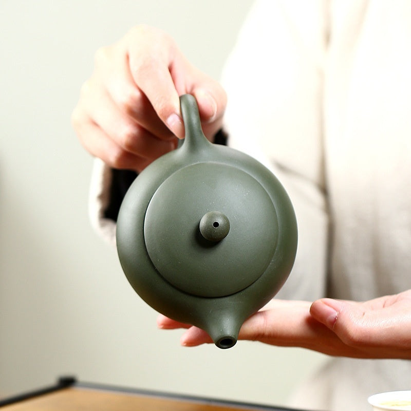 Théière Kung Fu à Large Bouche Ensemble de Thé en Céramique Fait Main en Argile Yixing