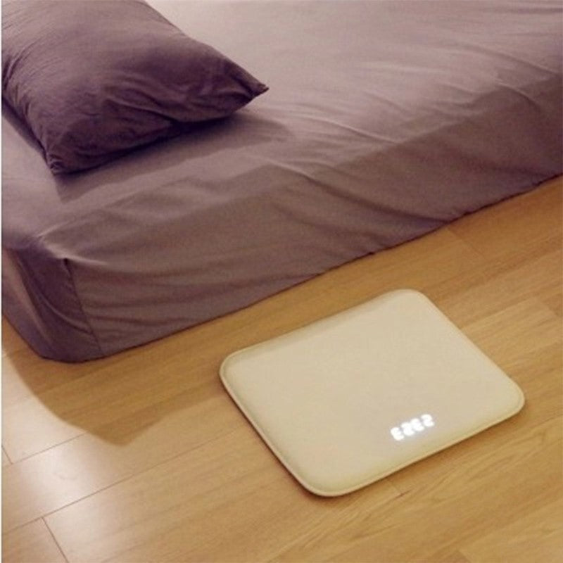Horloges Réveil Tapis Multifonctions avec Affichage LED et Mousse à Mémoire