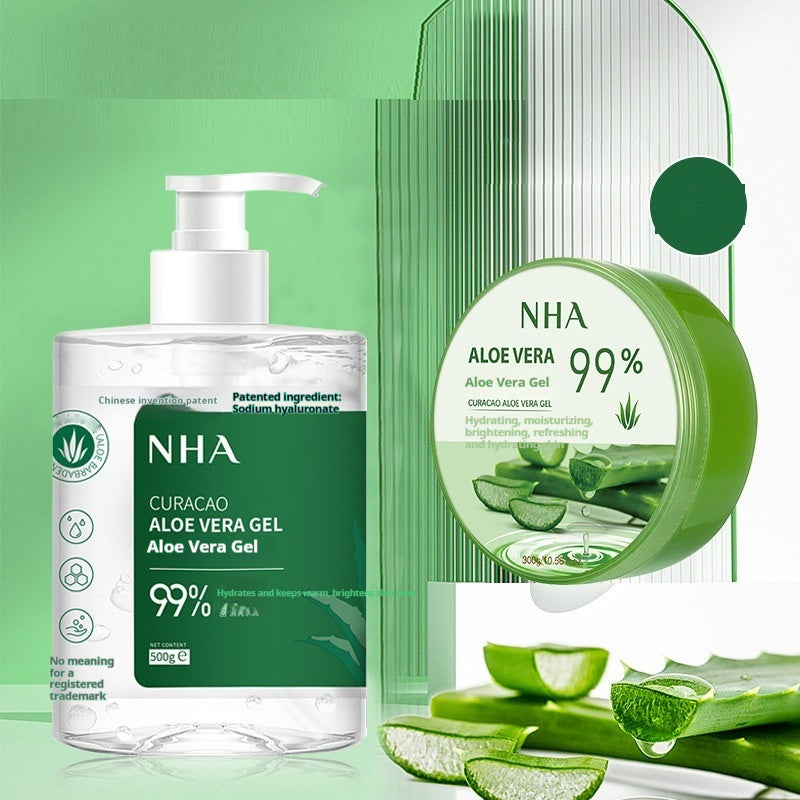 Gel hydratant et anti-acné à l'aloe vera pour soins de la peau, produit apaisant