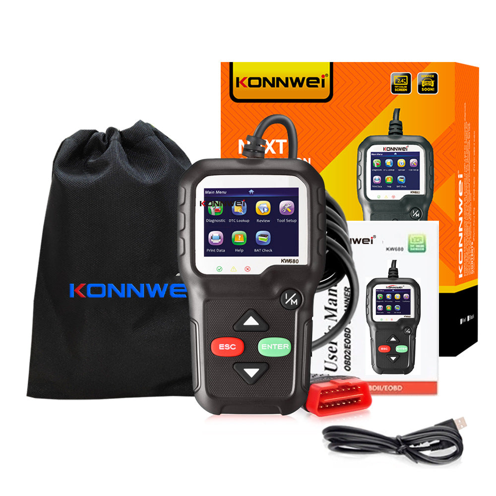 Scanner de diagnostic automobile pour véhicules 12V conforme aux normes OBD2 EOBD