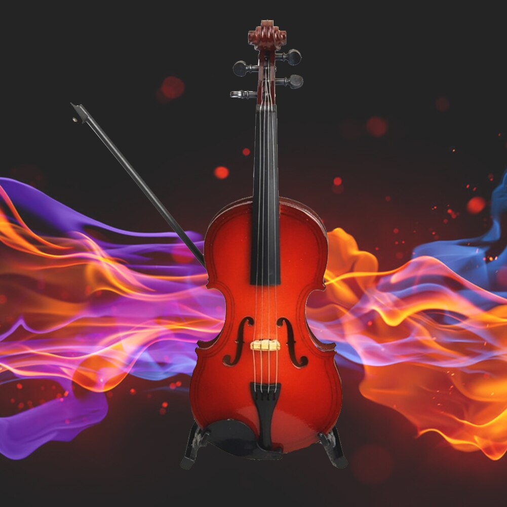 Mini instrument de musique modèle violon en bois