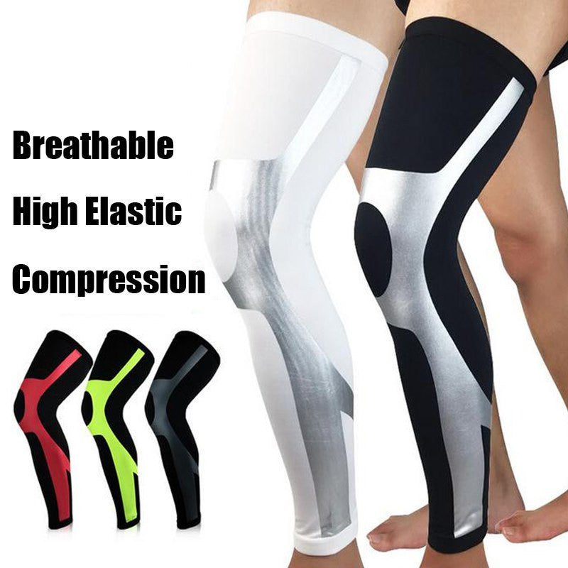 Manchon de Jambe de Compression Unisexe pour Cyclisme Course et Sports