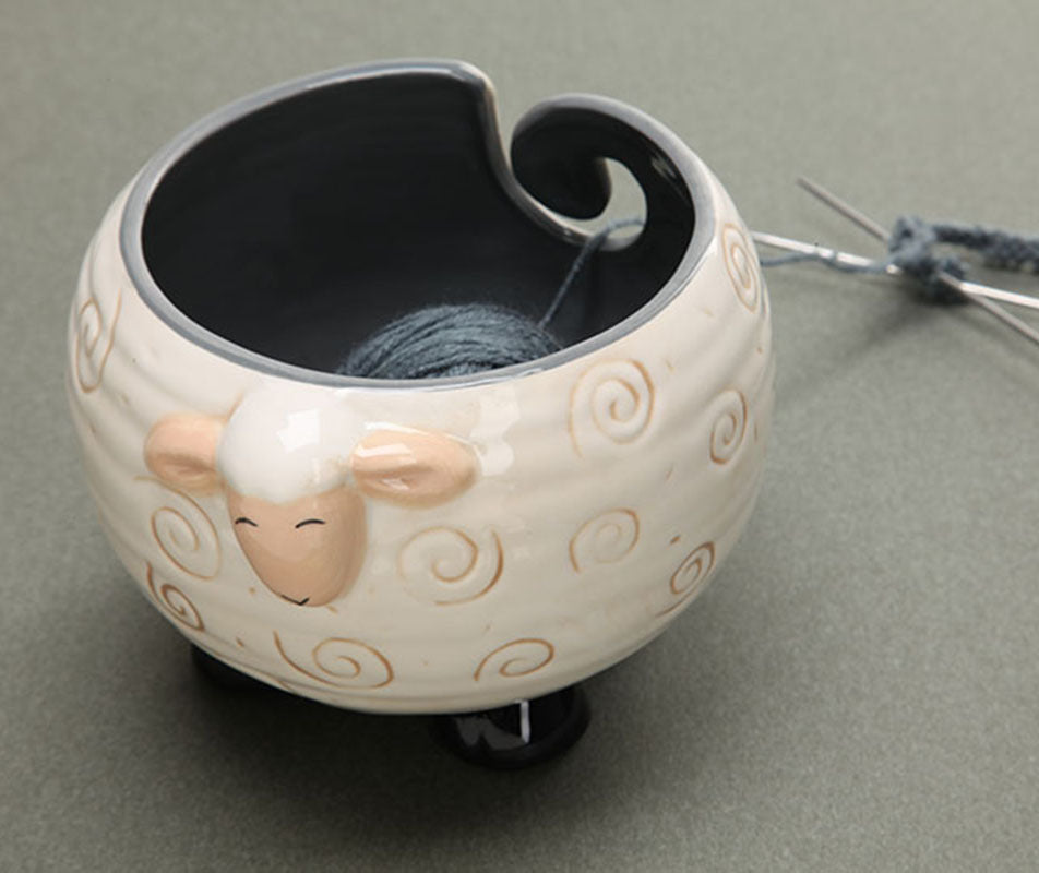 Bol de rangement en laine en forme de mouton en céramique