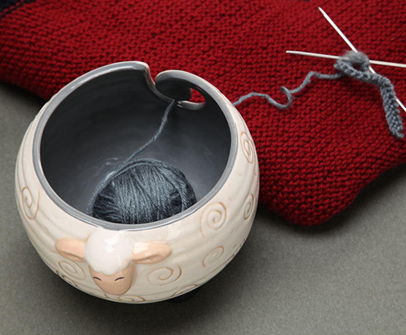Bol de rangement en laine en forme de mouton en céramique