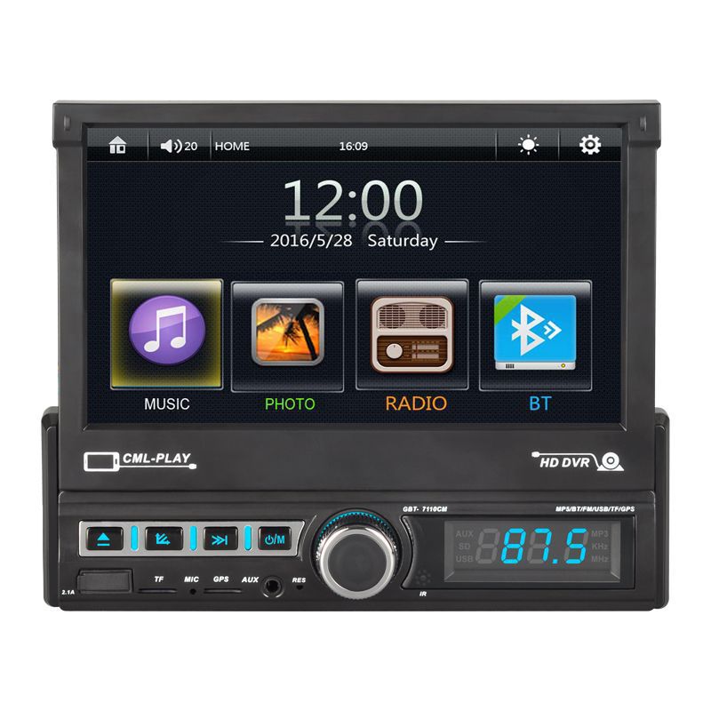 Lecteur MP5 à Écran Tactile Bluetooth Main Libre MP3 Carte U Disque MP4 7"