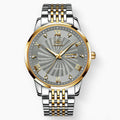 Montre Mécanique Simple Diamant Étanche Montre Business Élégante pour Hommes