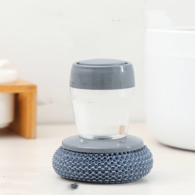 Brosse à Main avec Distribution de Savon pour Cuisine - Outil Nettoyant Poussoir 80 caractères