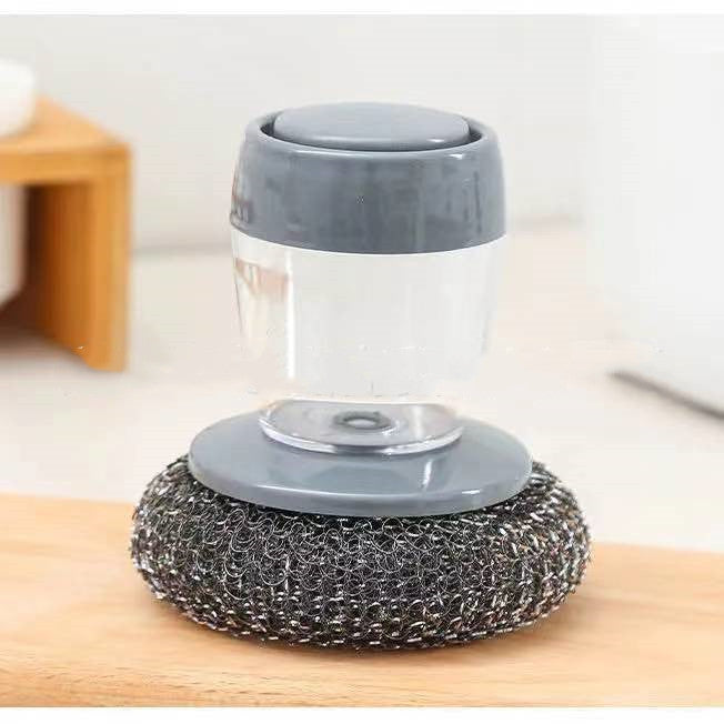 Brosse à Main avec Distribution de Savon pour Cuisine - Outil Nettoyant Poussoir 80 caractères