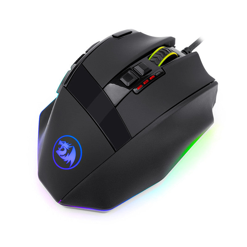 Souris de jeu filaire LOLCF Eat Chicken pour ordinateur portable, optique noire, 8 boutons